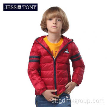 Liaparo Tsa Bana Baby Trend Hooded Down Jacket